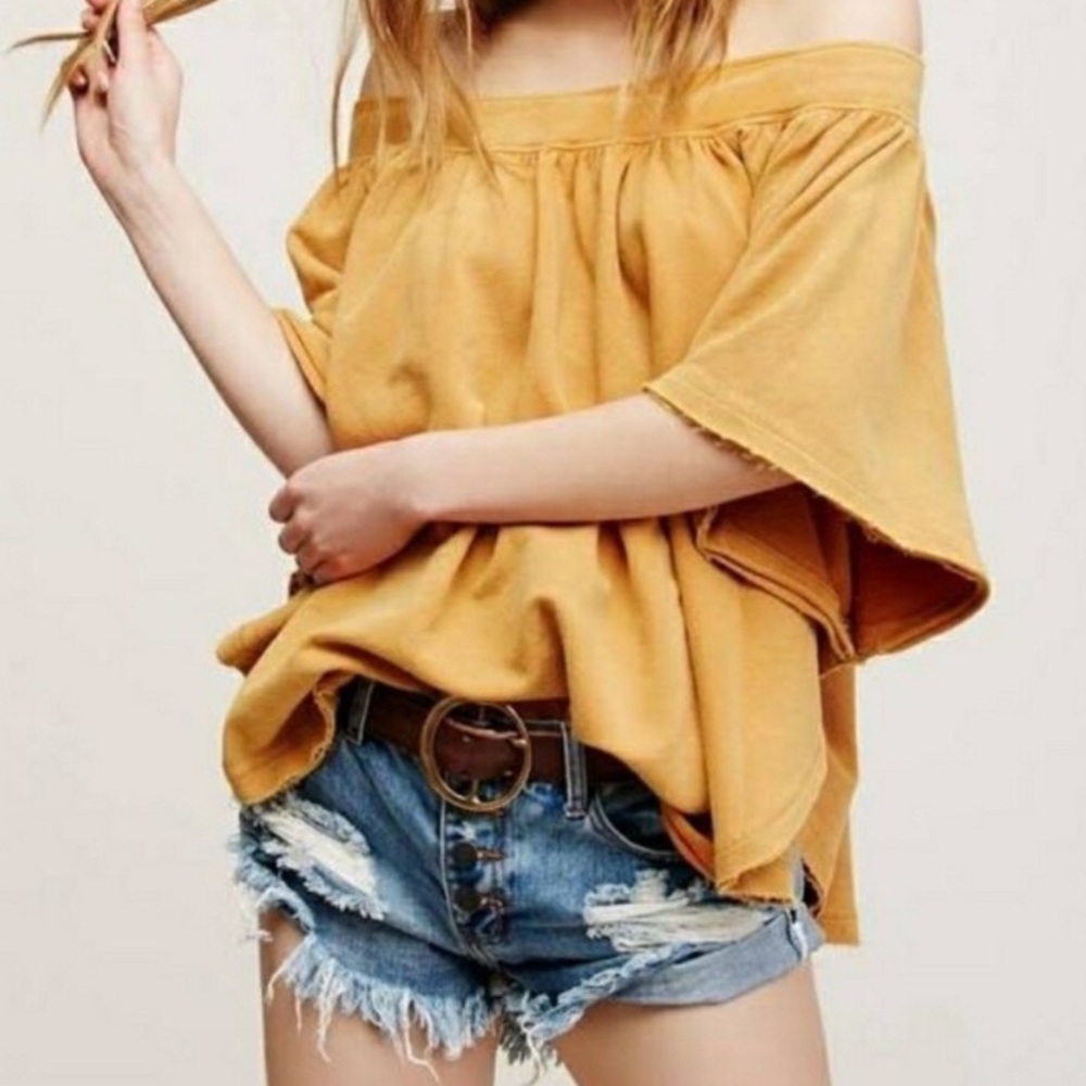Free People Kiss Me Off the Shoulder Top